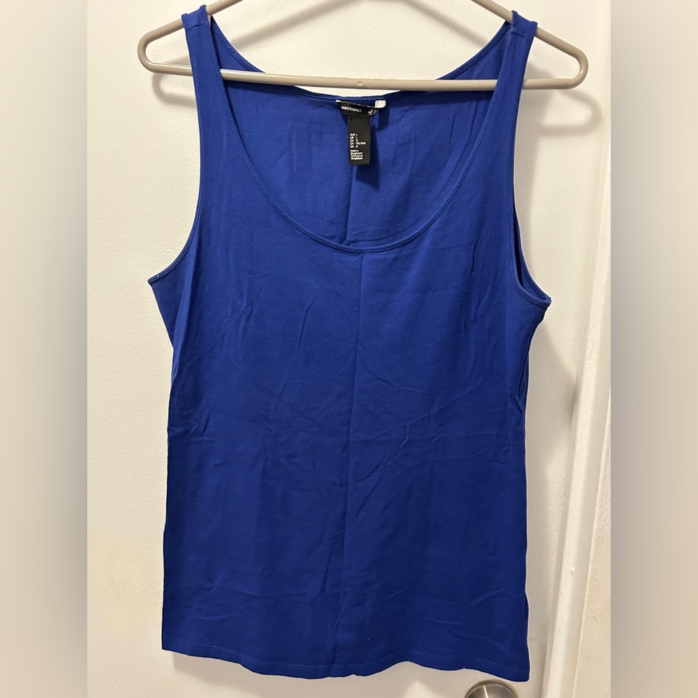 H&M Blue Sleeveless Tank Top